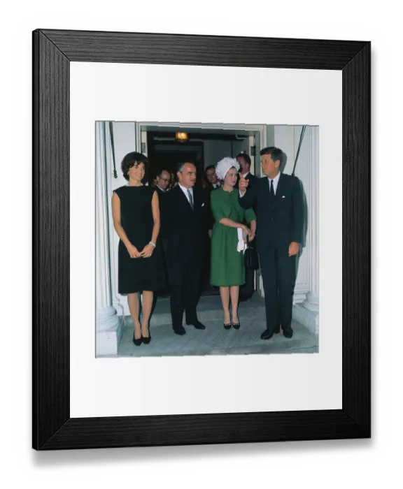 Framed Print : John F. Kennedy and Royalty Framed Print : John F. Kennedy and Royalty