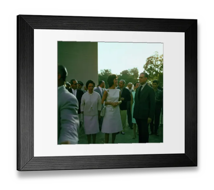 Framed Print : Jacqueline Kennedy While Traveling in Greece Framed Print : Jacqueline Kennedy While Traveling in Greece