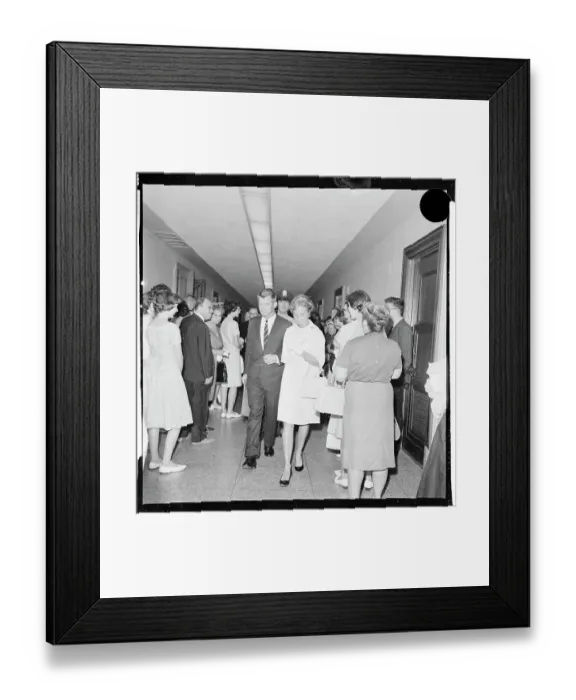 Framed Print : Robert Kennedy and His Wife Framed Print : Robert Kennedy and His Wife