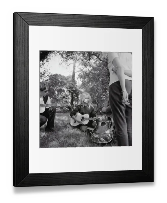 Framed Print : Brigitte Bardot Playing Guitar Framed Print : Brigitte Bardot Playing Guitar