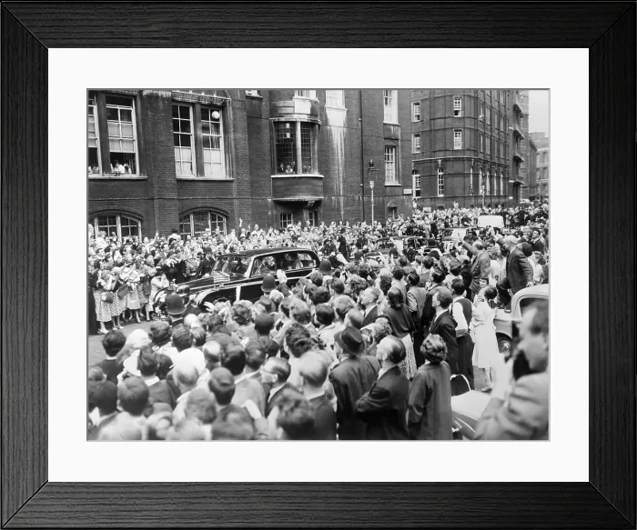 Framed Print : President and Mrs. Kennedy at Westminister Cathedral