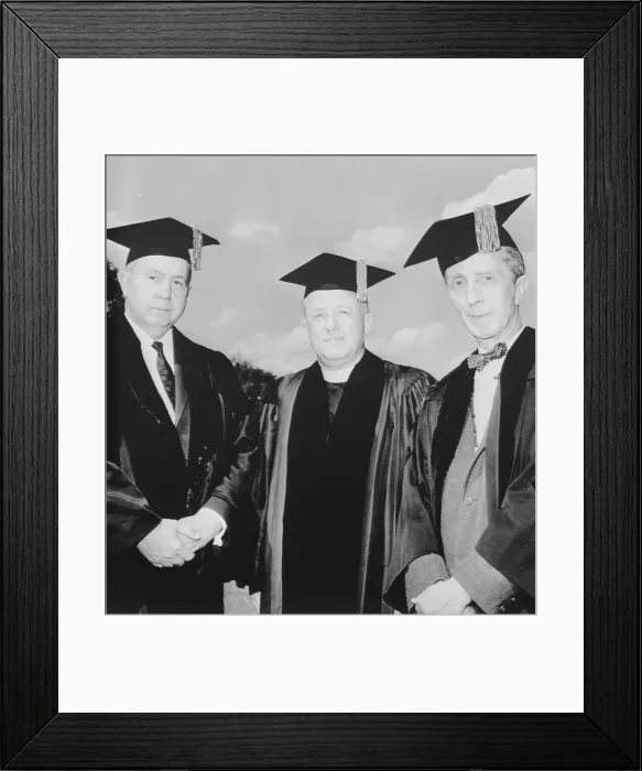 Framed Print : Norman Rockwell and Others Receive Honorary Degrees Framed Print : Norman Rockwell and Others Receive Honorary Degrees
