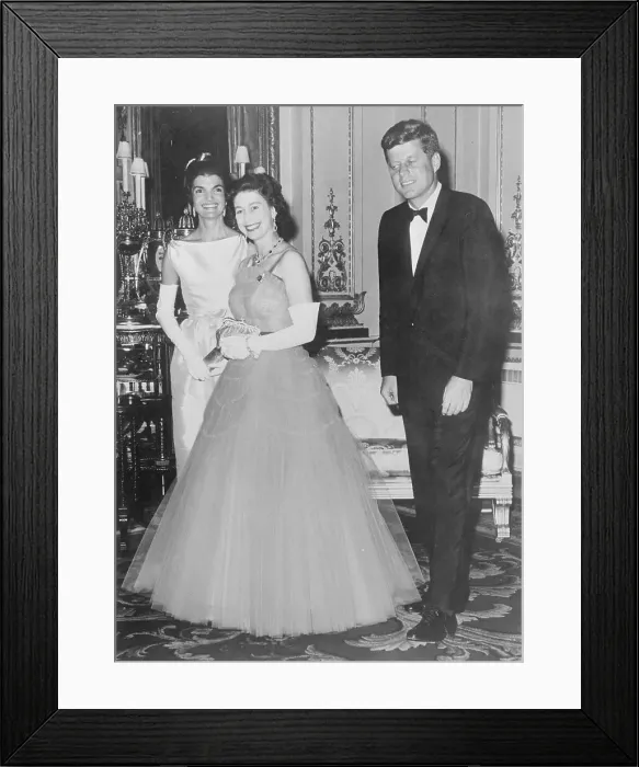 Framed Print : President and Mrs. Kennedy with Queen Elizabeth Framed Print : President and Mrs. Kennedy with Queen Elizabeth