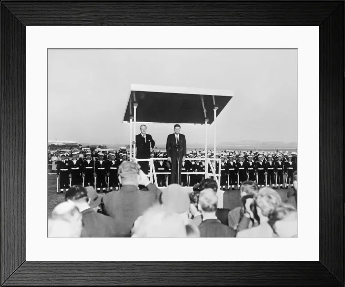 Framed Print : President Kennedy with Harold MacMillan Framed Print : President Kennedy with Harold MacMillan