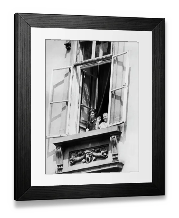 Framed Print : Jackie Kennedy & N. Krushchev At Window
