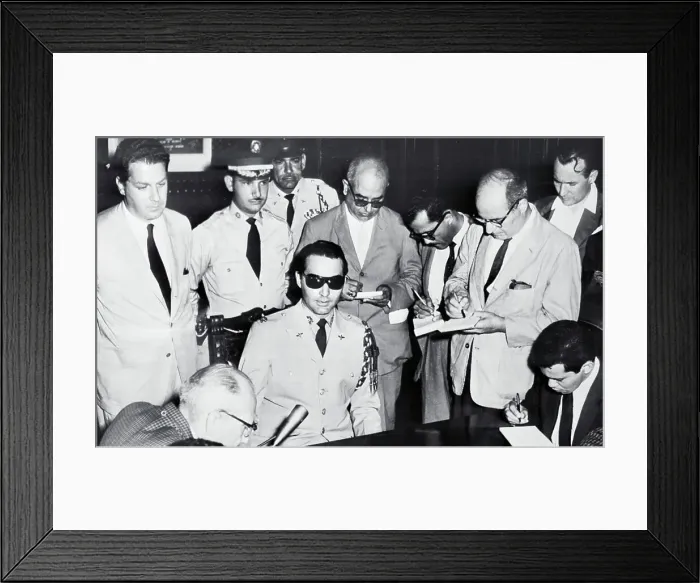 Framed Print : General Trujillo at Press Conference Framed Print : General Trujillo at Press Conference