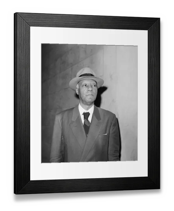 Framed Print : A. Phillip Randolph Wearing Suit and Hat Framed Print : A. Phillip Randolph Wearing Suit and Hat