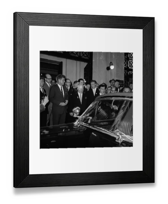 Framed Print : President Kennedy and Premier Khrushchev Framed Print : President Kennedy and Premier Khrushchev