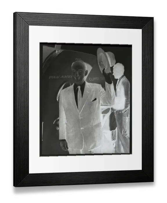 Framed Print : Adlai Stevenson Waving His Hat While Entering Airplane Framed Print : Adlai Stevenson Waving His Hat While Entering Airplane