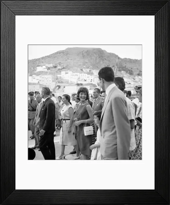 Framed Print : Portrait of Jackie Kennedy Vacationing Framed Print : Portrait of Jackie Kennedy Vacationing