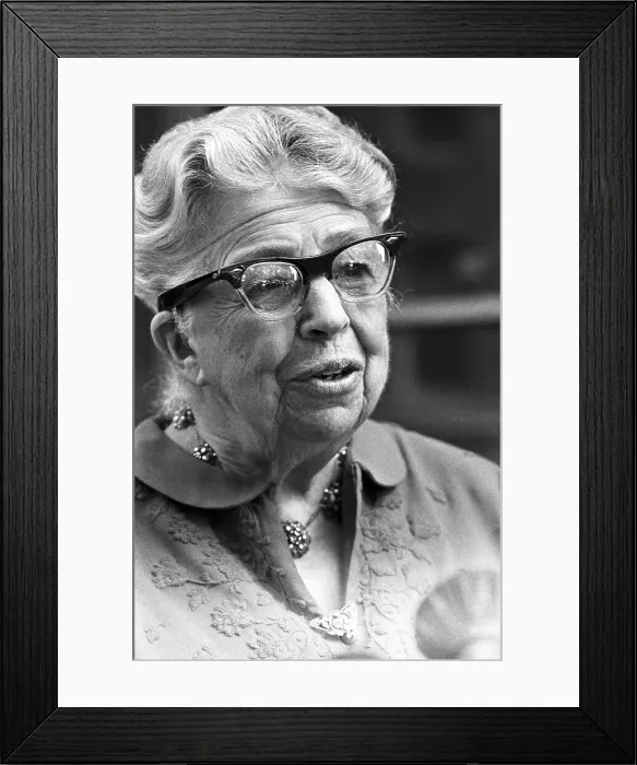 Framed Print : Elderly Eleanor Roosevelt Framed Print : Elderly Eleanor Roosevelt