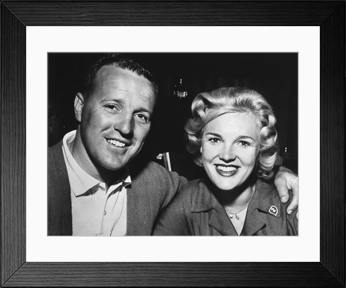 Framed Print : A.J. Foyt With Wife Lucy Framed Print : A.J. Foyt With Wife Lucy
