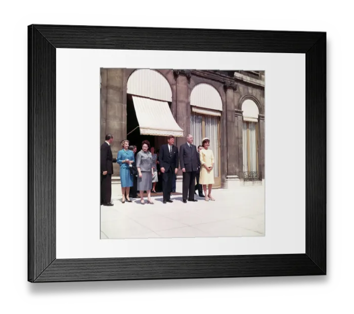 Framed Print : Kennedys Visiting de Gaulle