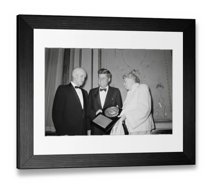 Framed Print : Omar Bradley Receiving Award Framed Print : Omar Bradley Receiving Award