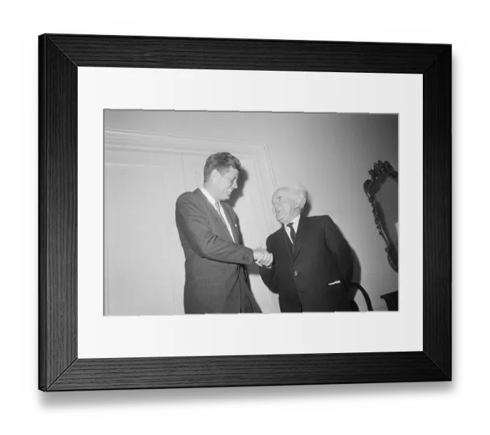 Framed Print : President Kennedy With David Ben Gurion Framed Print : President Kennedy With David Ben Gurion