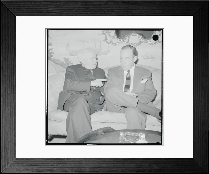 Framed Print : David Ben-Gurion with Mayor Robert Wagner Framed Print : David Ben-Gurion with Mayor Robert Wagner