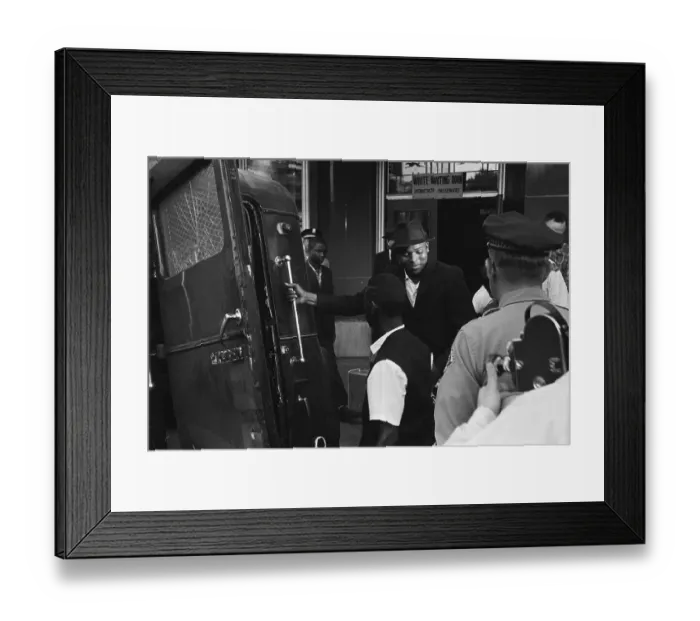 Framed Print : Freedom Riders Taken Into Police Custody Framed Print : Freedom Riders Taken Into Police Custody