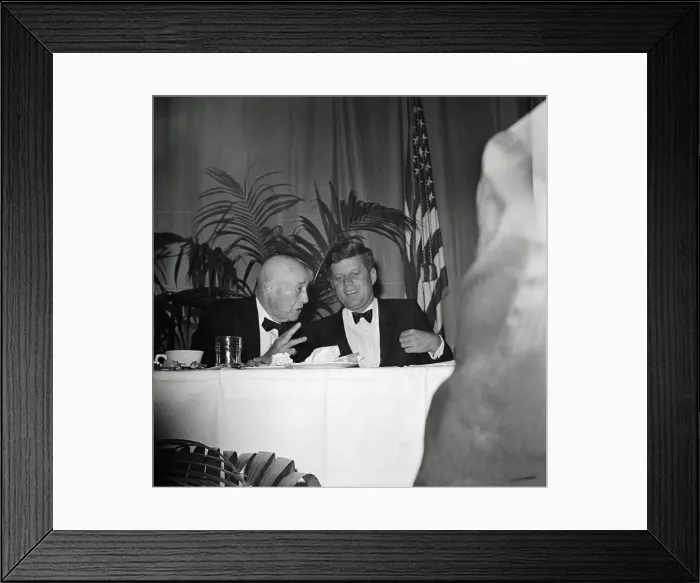 Framed Print : Sam Rayburn and President Kennedy at Birthday Dinner Framed Print : Sam Rayburn and President Kennedy at Birthday Dinner