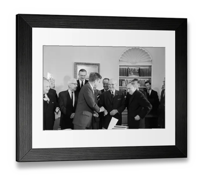 Framed Print : President Kennedy And Harry Truman Framed Print : President Kennedy And Harry Truman
