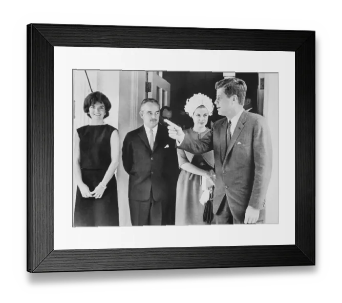 Framed Print : The Kennedys and Princes of Monaco Framed Print : The Kennedys and Princes of Monaco