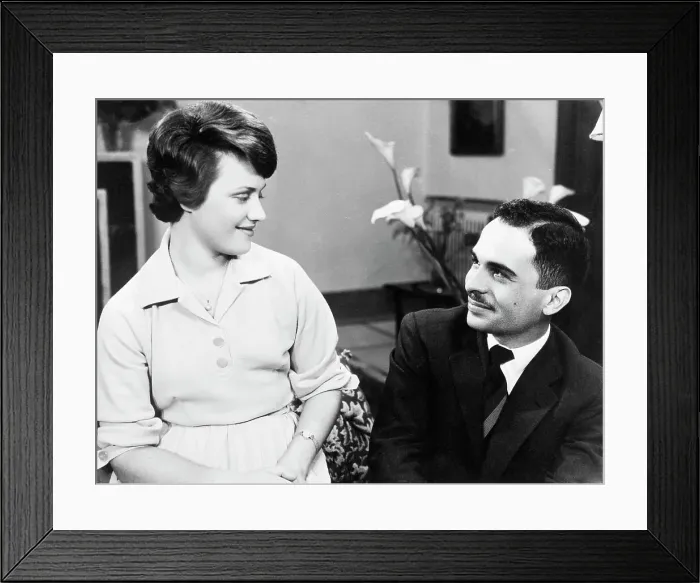 Framed Print : King Hussein and Wife Gaze at Each Other Framed Print : King Hussein and Wife Gaze at Each Other