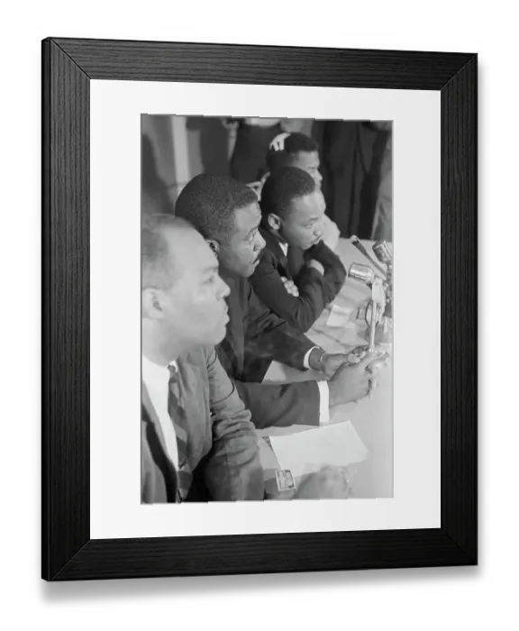 Framed Print : Freedom Riders Leaders At Press Conf Framed Print : Freedom Riders Leaders At Press Conf