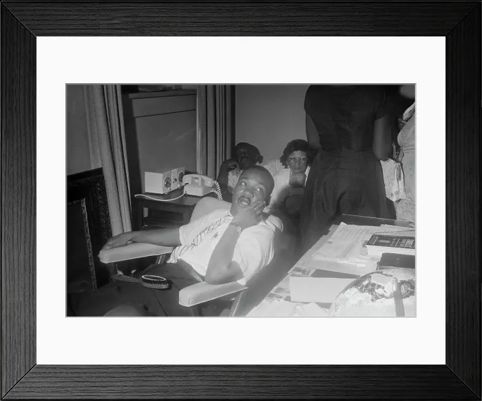 Framed Print : Martin L. King Seated W / Hand On Cheek Framed Print : Martin L. King Seated W / Hand On Cheek