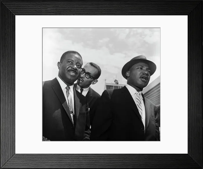 Framed Print : King, Abernathy, & Wyatt In Montgomery Framed Print : King, Abernathy, & Wyatt In Montgomery