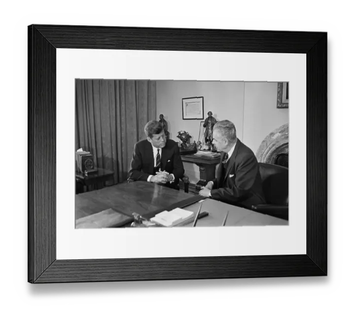 Framed Print : President Kennedy Meeting with Canadian Prime Minister John Diefenbaker Framed Print : President Kennedy Meeting with Canadian Prime Minister John Diefenbaker