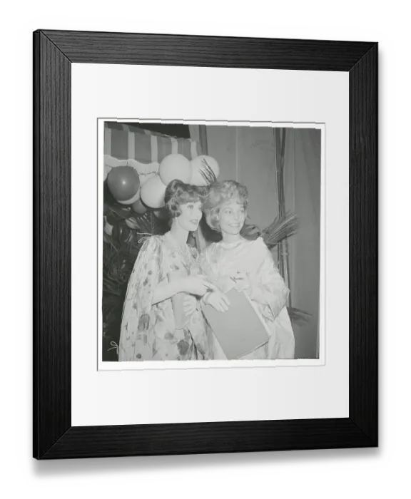 Framed Print : Loretta Young and Mrs. Joe Tinney Smiling Framed Print : Loretta Young and Mrs. Joe Tinney Smiling
