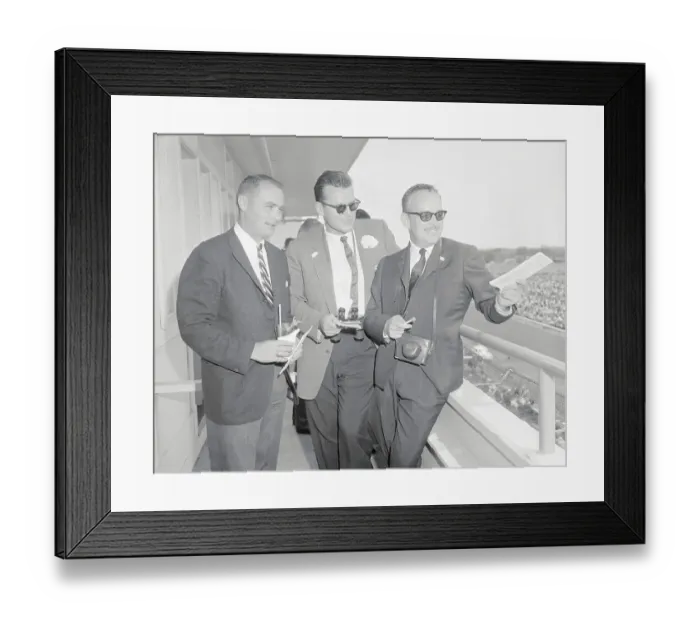 Framed Print : Prince Rainier at Horse Race