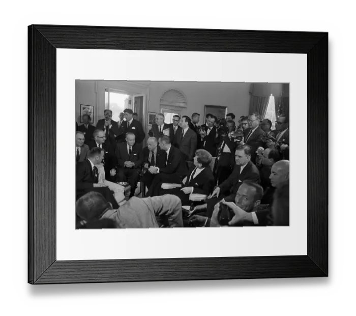 Framed Print : Alan Shepard Surrounded By Jfk Etc Framed Print : Alan Shepard Surrounded By Jfk Etc