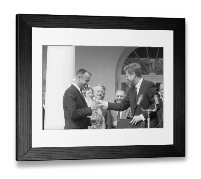 Framed Print : Alan Shepard Receiving Medal Framed Print : Alan Shepard Receiving Medal