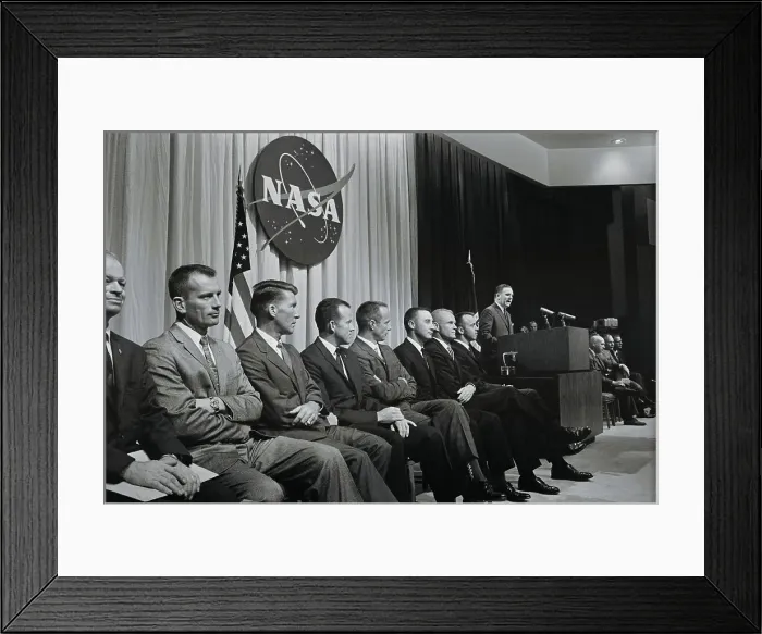 Framed Print : James Webb Introducing Astronauts Framed Print : James Webb Introducing Astronauts