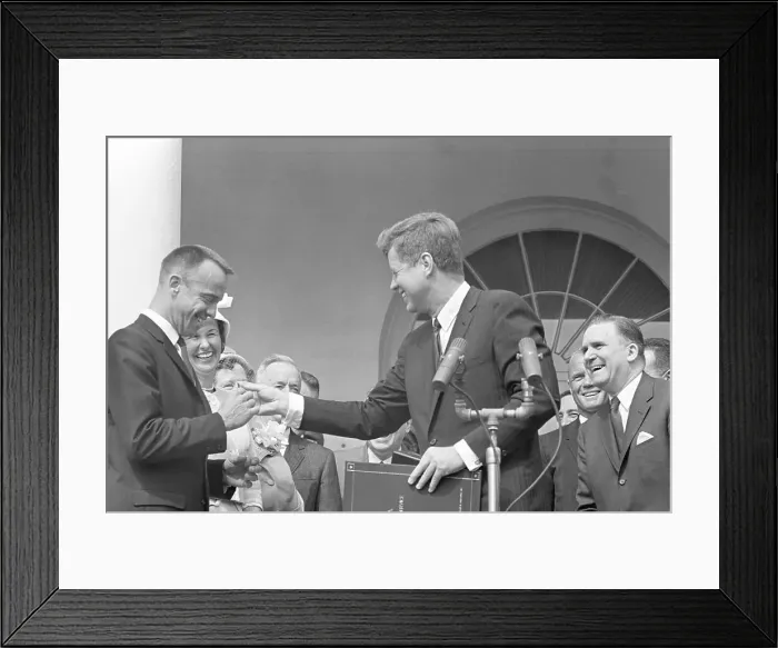 Framed Print : Alan Shepard Gets Medal Framed Print : Alan Shepard Gets Medal