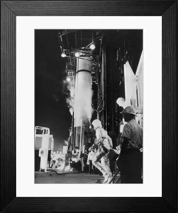 Framed Print : Alan Shepard In Space Suit @Launch Pad Framed Print : Alan Shepard In Space Suit @Launch Pad
