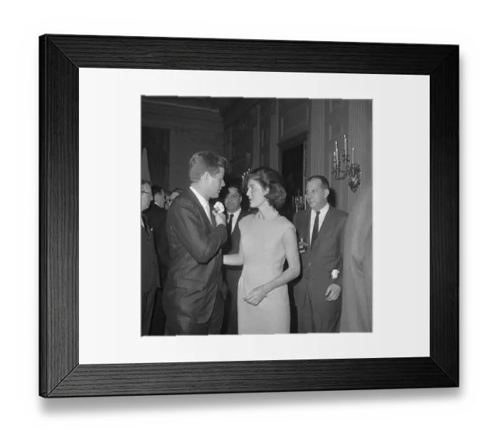 Framed Print : Jacqueline Kennedy Talking to Wilmarth Lewis Framed Print : Jacqueline Kennedy Talking to Wilmarth Lewis