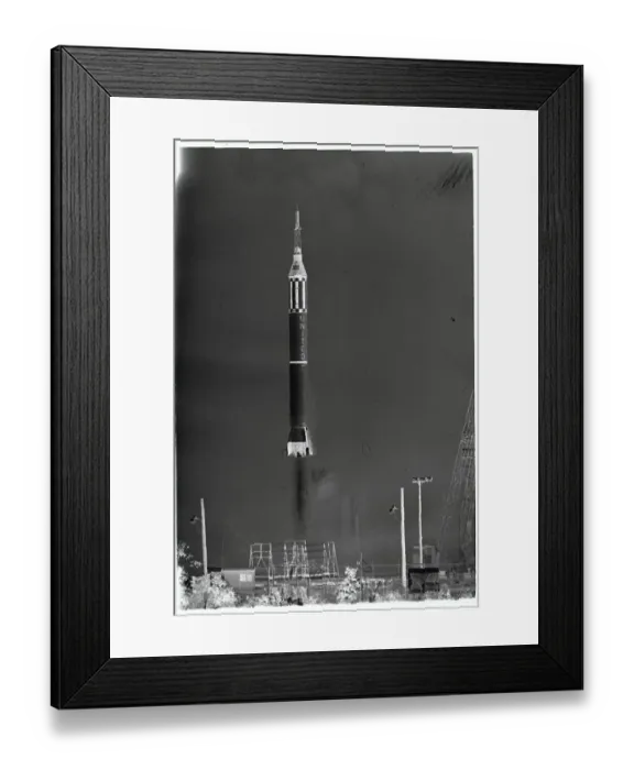 Framed Print : Rocket Launching into Space Framed Print : Rocket Launching into Space