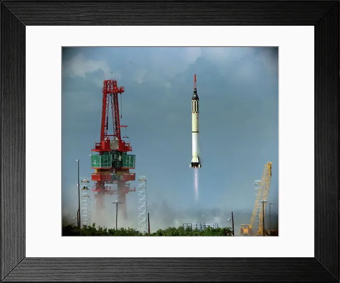 Framed Print : Rocket Blasting into Space Framed Print : Rocket Blasting into Space
