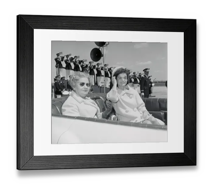 Framed Print : Jackie Kennedy with Wife of Habib Bourguiba Framed Print : Jackie Kennedy with Wife of Habib Bourguiba