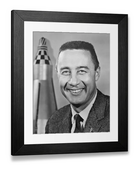 Framed Print : Portrait of Virgil Grissom Framed Print : Portrait of Virgil Grissom