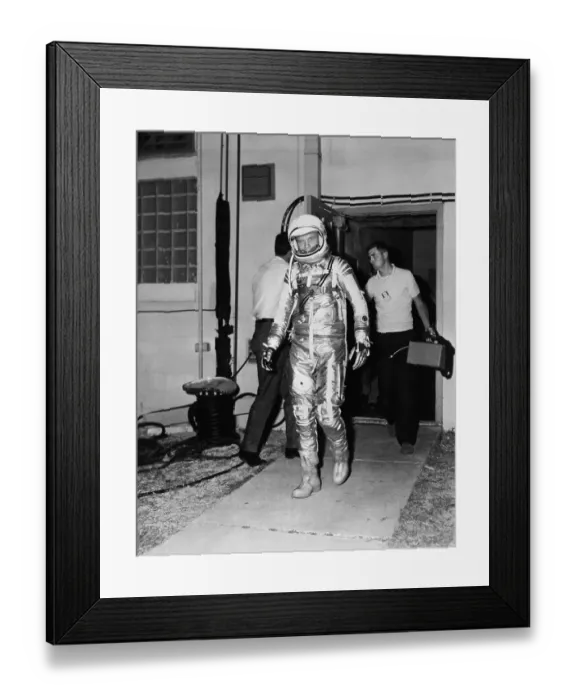 Framed Print : John Glenn in His Space Suit Framed Print : John Glenn in His Space Suit