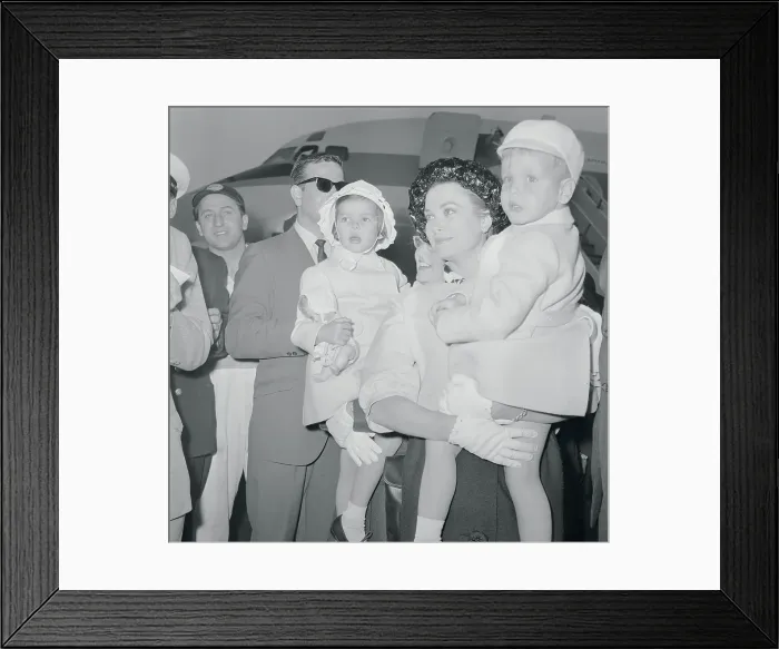 Framed Print : Princess Grace with Children Framed Print : Princess Grace with Children