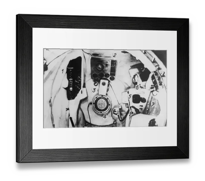 Framed Print : Interior of Russian Spacecraft Framed Print : Interior of Russian Spacecraft