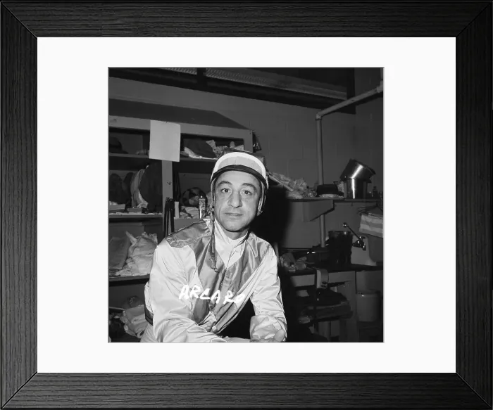 Framed Print : Portrait of Eddie Arcaro Framed Print : Portrait of Eddie Arcaro