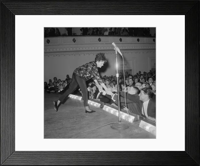 Framed Print : Judy Garland Greeting Fans at Carnegie Hall Framed Print : Judy Garland Greeting Fans at Carnegie Hall