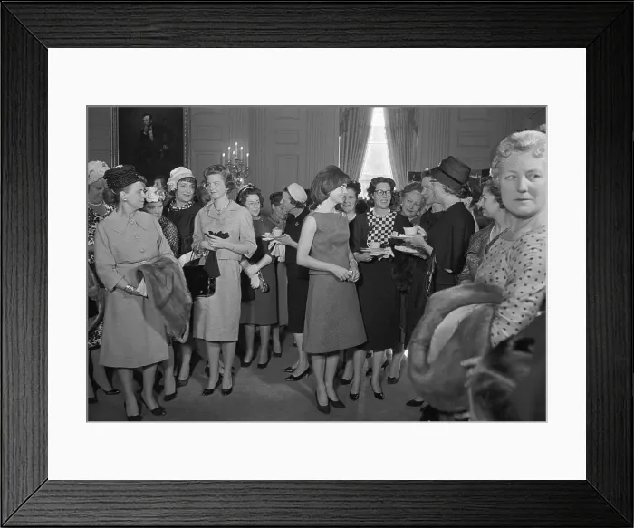 Framed Print : Jacqueline Kennedy Greeting Guests Framed Print : Jacqueline Kennedy Greeting Guests