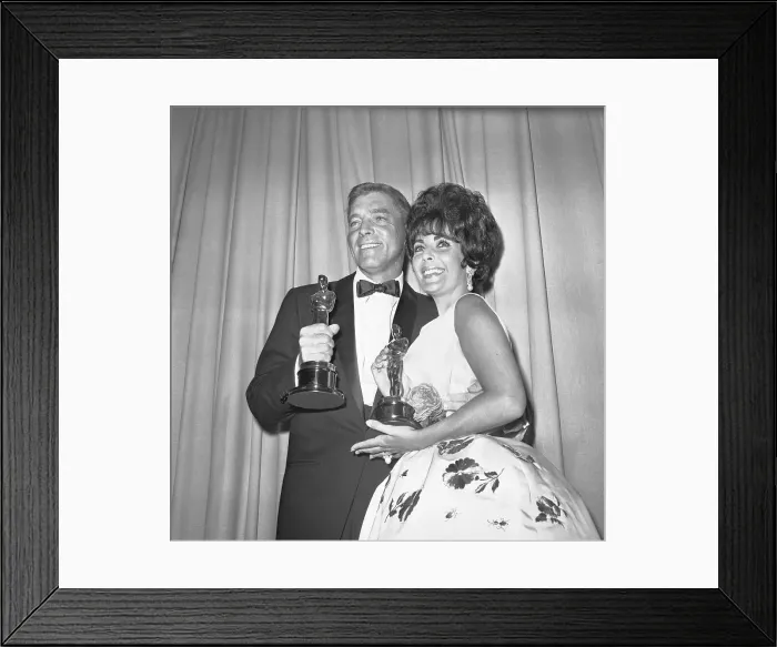 Framed Print : Burt Lancaster and Elizabeth Taylor Framed Print : Burt Lancaster and Elizabeth Taylor