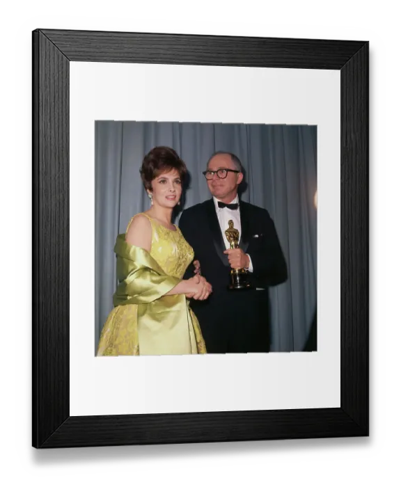 Framed Print : Gina Lollobrigada and Billy Wilder Framed Print : Gina Lollobrigada and Billy Wilder