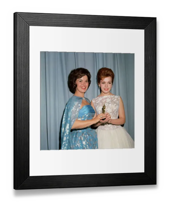 Framed Print : Annette Funicello and Shirley Temple at Academy Awards Framed Print : Annette Funicello and Shirley Temple at Academy Awards
